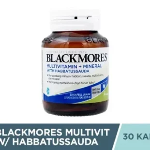Blackmores Multivitamin + Minerals with Habbatussauda 30 Kapsul Lunak