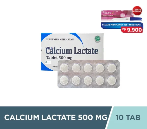 Calcium Lactate 500 mg 10 Tablet