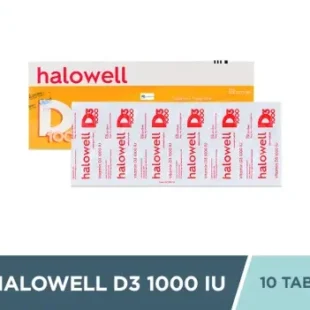 Halowell D3 1000 IU 10 Tablet