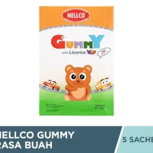 Nellco Gummy Anak Rasa Buah Isi 5 Sachet