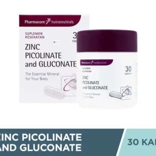 Zinc Picolinate and Gluconate 30 Kapsul